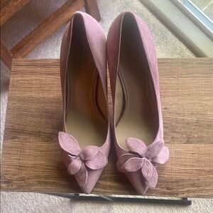 Elegant Pink Floral Women's Heels
